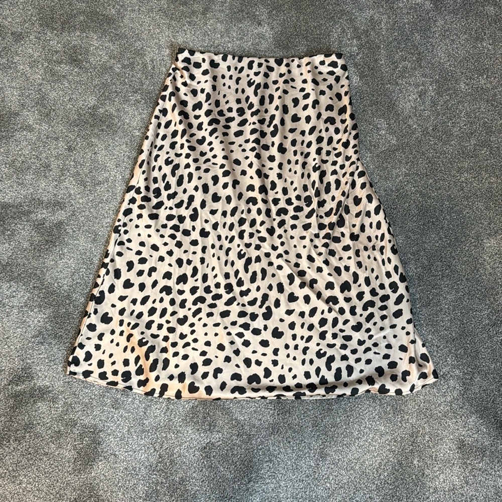 Long cheetah skirt